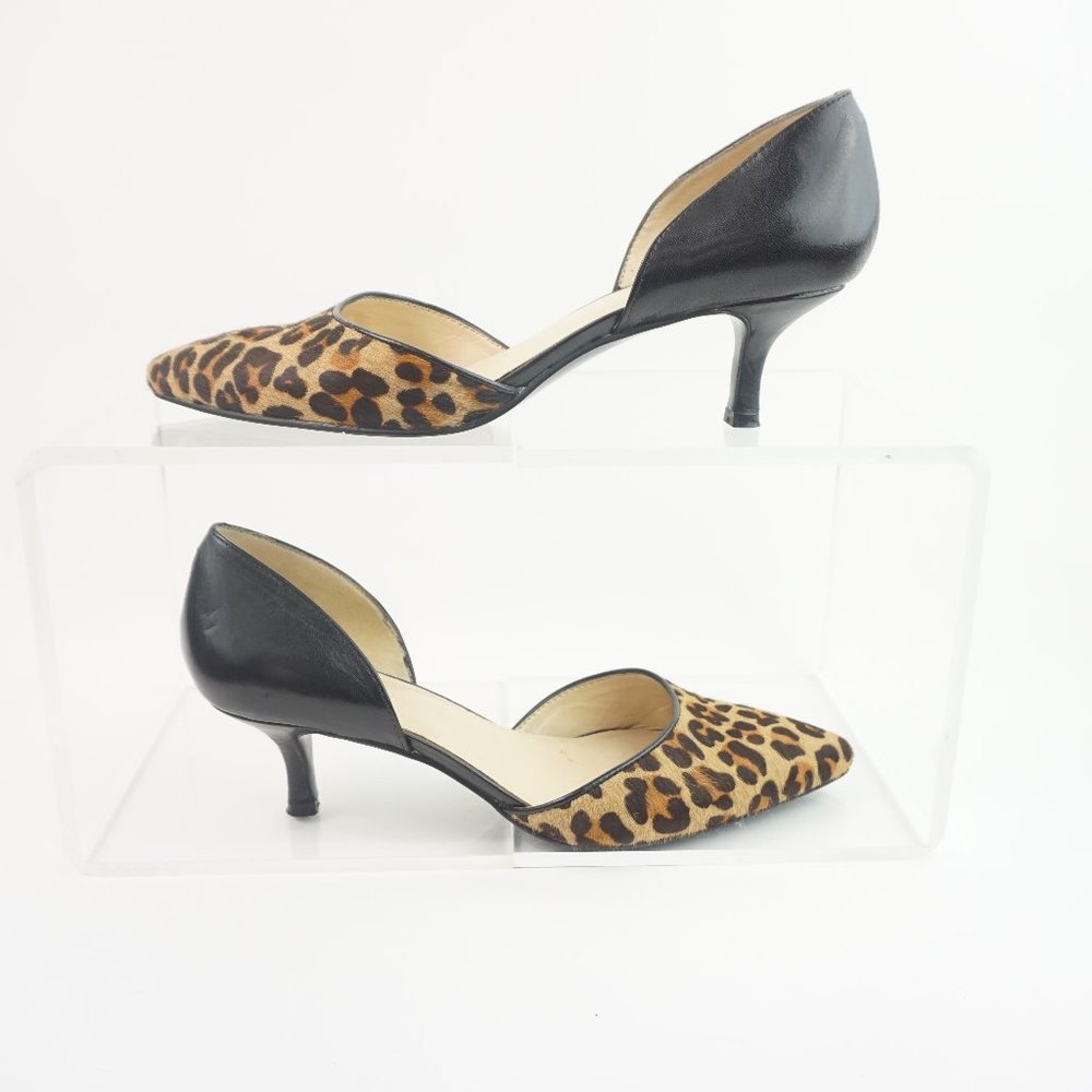 Nine West Selena D'Orsay Leopard Print Heels Women's Shoe Size 5 1/2